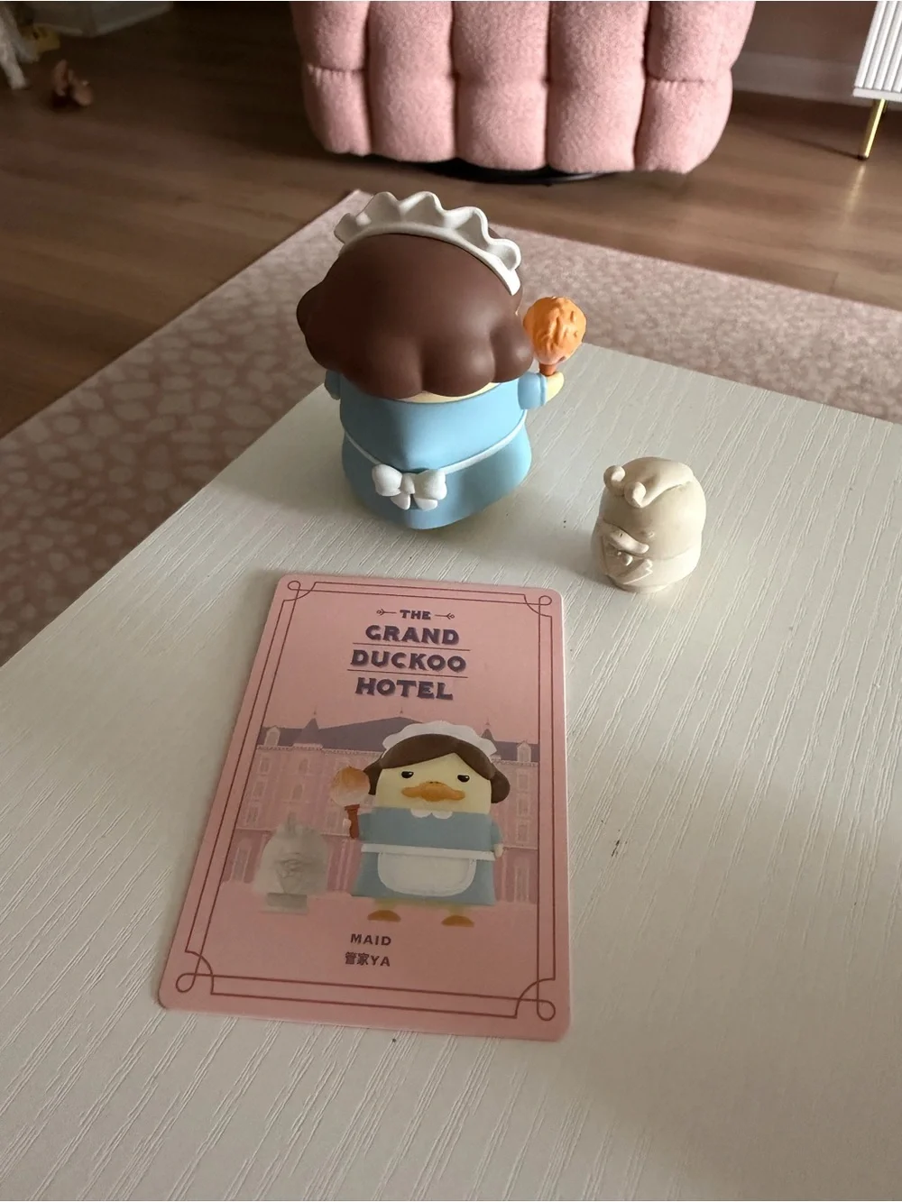 The Grand DUCKOO Hotel Series Maid Figurine - Blue